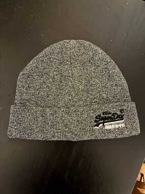 Superdry Gray Beanie Hat